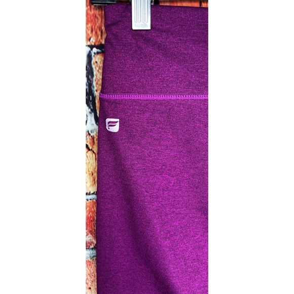Fabletics Salar Printed Powerhold Leggings Striped XS Purple Stretch - Picture 4 of 5